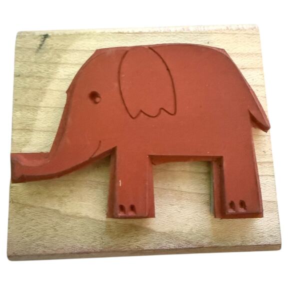 Stampin’ Up! Vintage 2006 Large Elephant Rubber Stamp - Picture 2 of 2